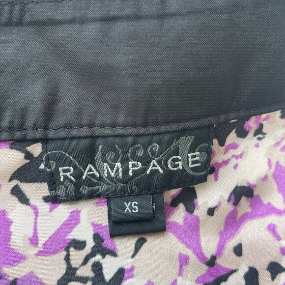 Y2K 00s Vtg Floral Festival Whimsigoth Asymmetrical Rampage One Shoulder Top XS - Picture 5 of 12